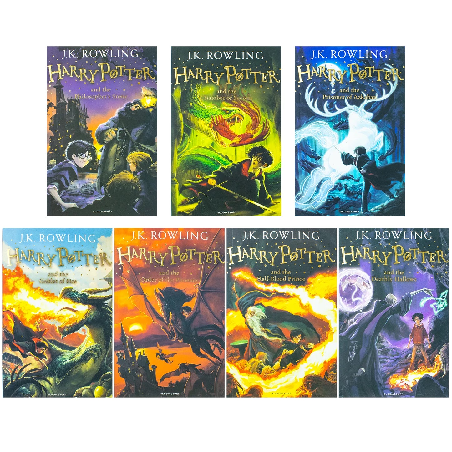 Harry Potter – Complete 7 Book Box Set: The Wizarding World of Hogwarts - By J. K. Rowling - Paperback, Ages 12+