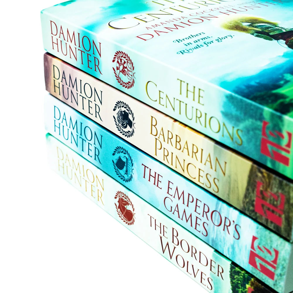 The Centurions Series – 4 Book Set: The Centurions, Barbarian Princess, The Emperor's Games & The Border Wolves - By Damion Hunter - Paperback