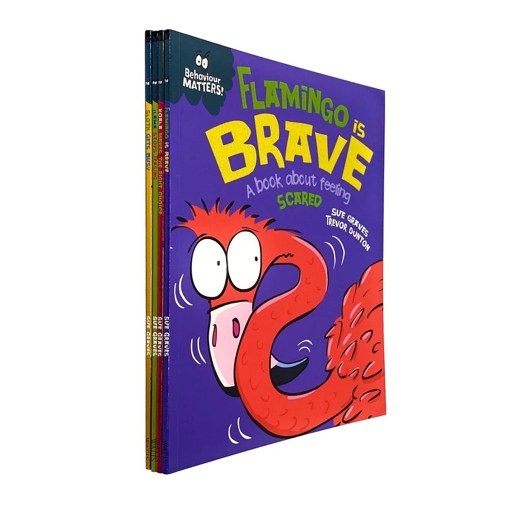 Behaviour Matters Series 3 – 4 Book Collection Set: Llama, Sloth, Koala & Flamingo - By Sue Graves