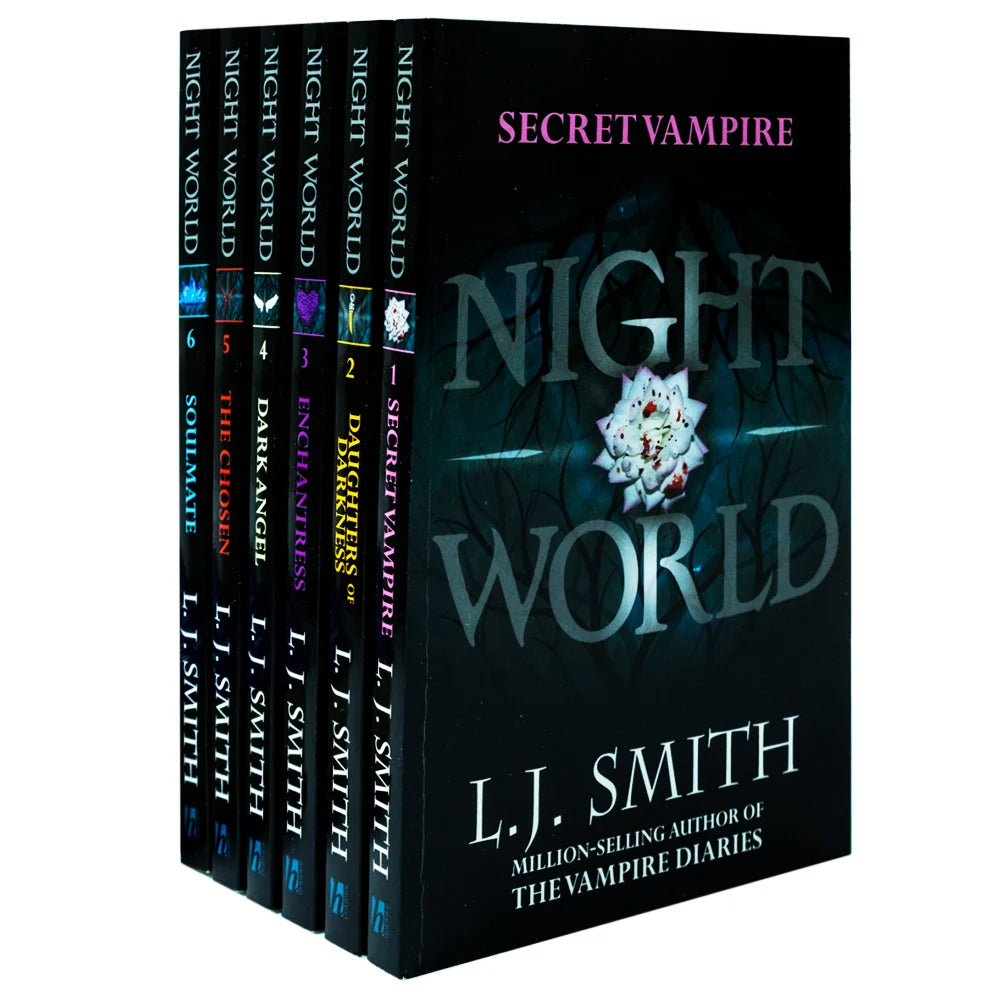 Night World – 6 Book Collection Box Set: Secret Vampire, Daughters of Darkness, Enchantress, Dark Angel, The Chosen & Soulmate - By L.J. Smith
