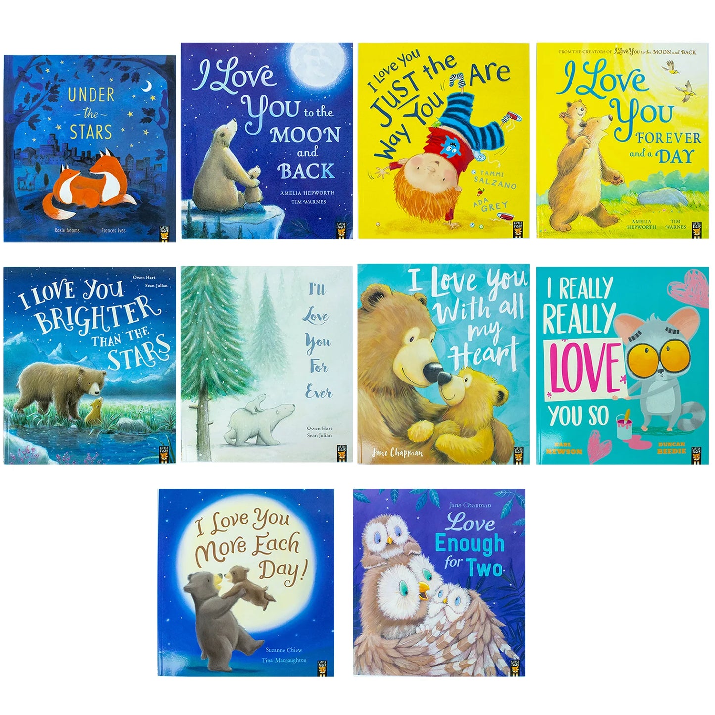 I Love You – 10 Book Collection Set: Moon and Back, Under the Stars, Just the Way You Are & More - Paperback