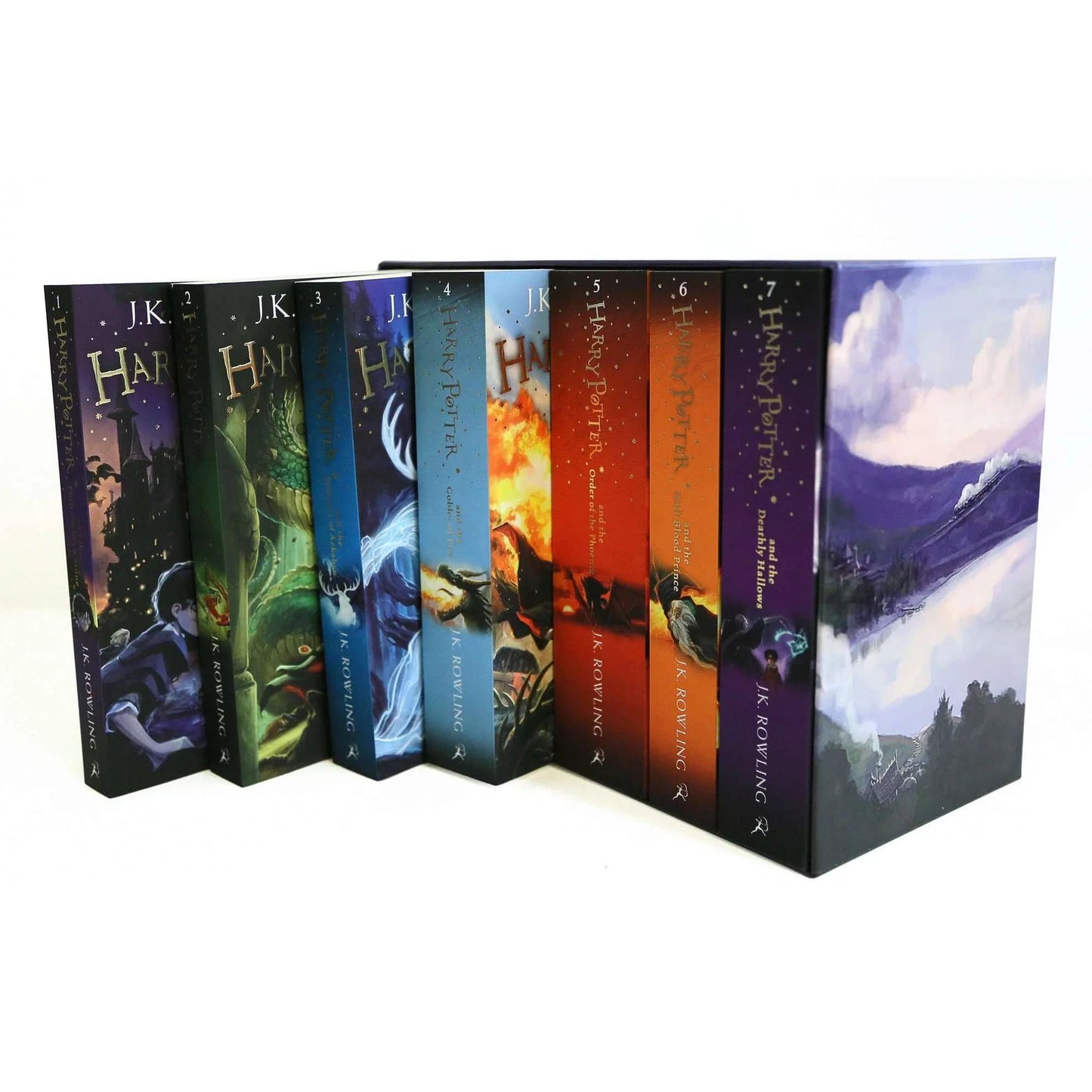 Harry Potter – Complete 7 Book Box Set: The Wizarding World of Hogwarts - By J. K. Rowling - Paperback, Ages 12+