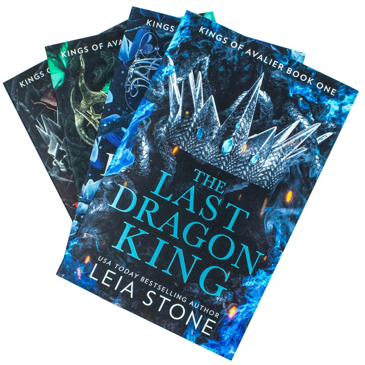 Kings of Avalier – Complete 4 Book Set: The Last Dragon King, The Broken Elf King & More - By Leia Stone - Paperback