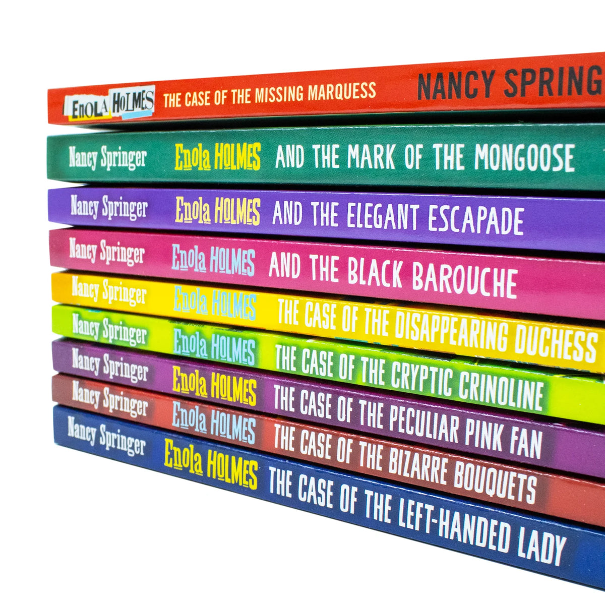 Enola Holmes 9 Book Collection – The Case of the Missing Marquess, The Left-Handed Lady, The Bizarre Bouquets & More - By Nancy Springer - Paperback
