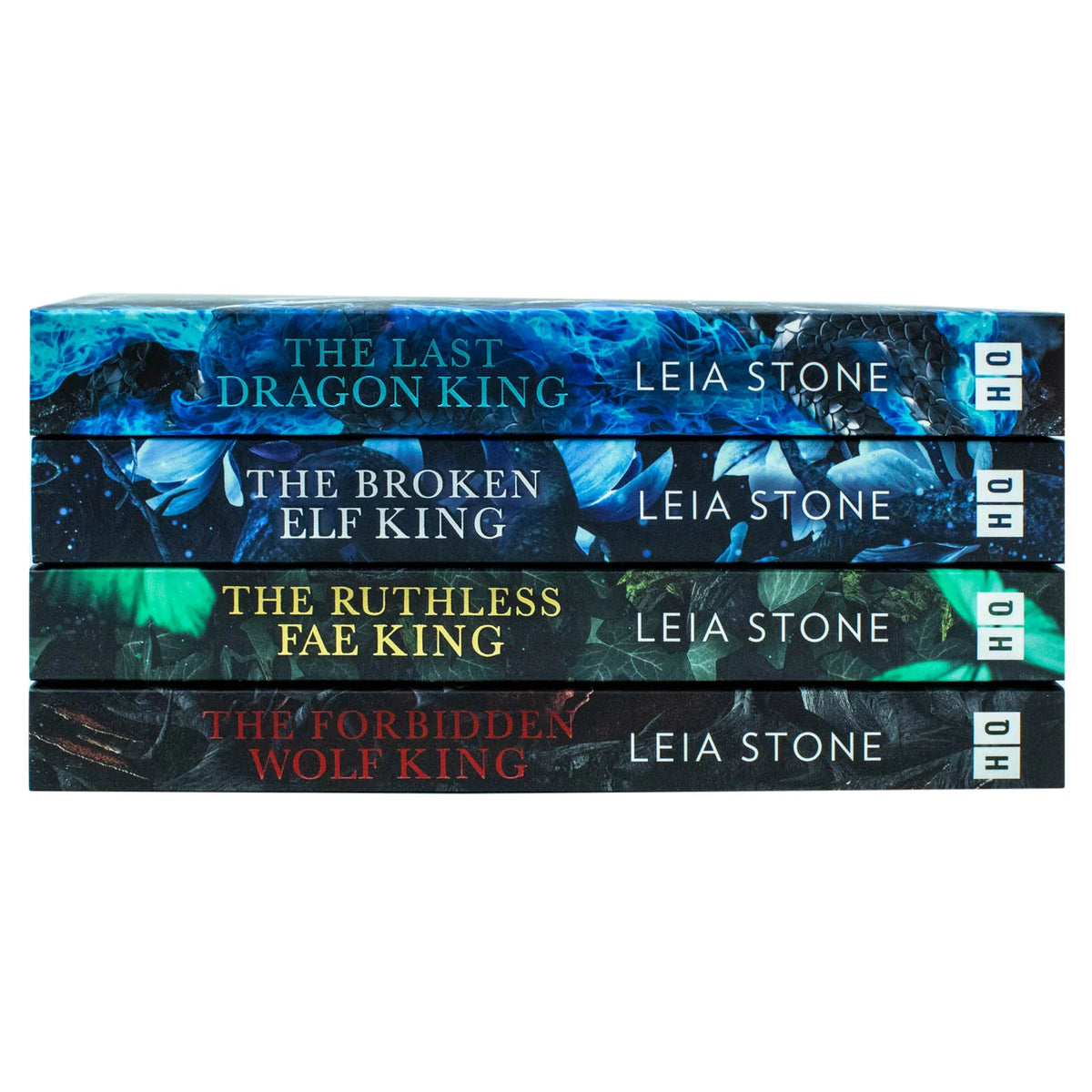 Kings of Avalier – Complete 4 Book Set: The Last Dragon King, The Broken Elf King & More - By Leia Stone - Paperback