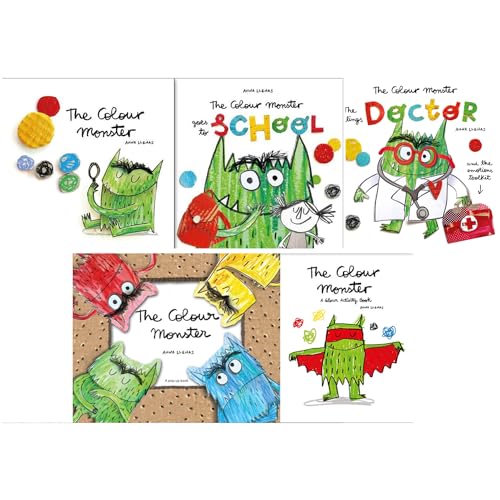 The Colour Monster Collection – 5 Book Set: The Colour Monster, Goes to School, Pop-Up & More - By Anna Llenas - Paperback