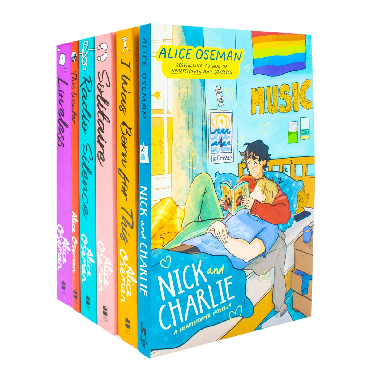 Alice Oseman – 6 Book Collection Set: Solitaire, Loveless, Radio Silence & More - Contemporary Young Adult Fiction - Paperback