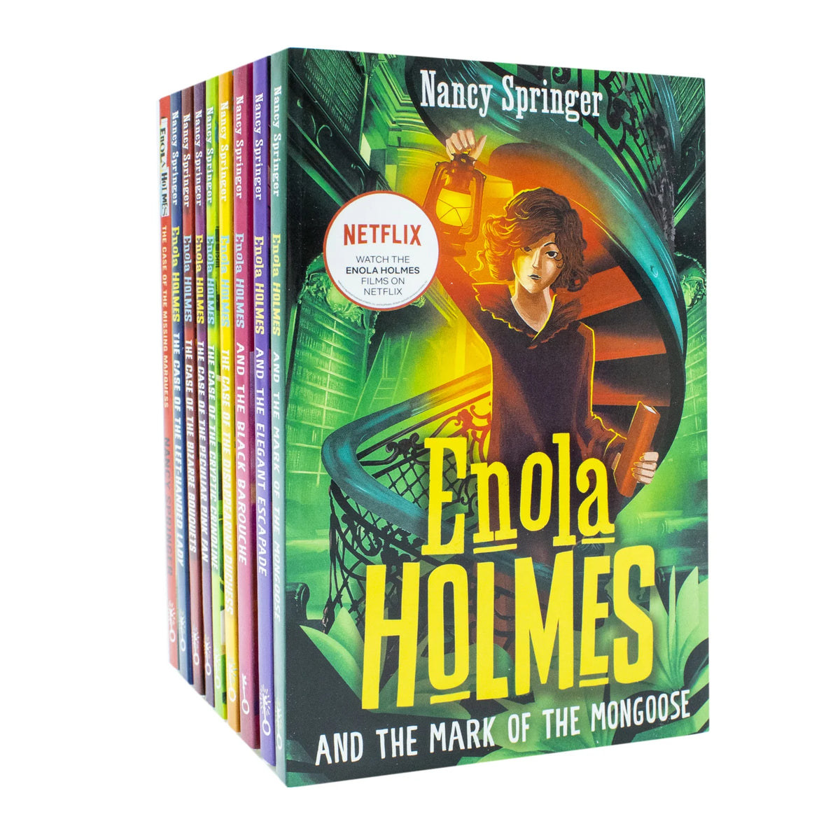 Enola Holmes 9 Book Collection – The Case of the Missing Marquess, The Left-Handed Lady, The Bizarre Bouquets & More - By Nancy Springer - Paperback