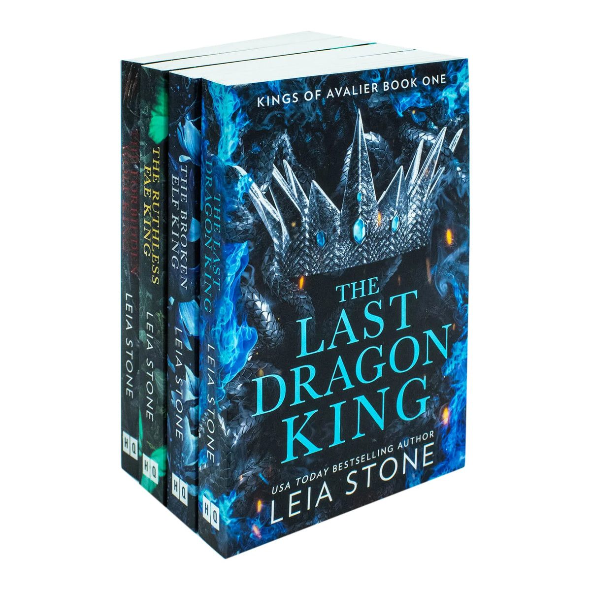 Kings of Avalier – Complete 4 Book Set: The Last Dragon King, The Broken Elf King & More - By Leia Stone - Paperback