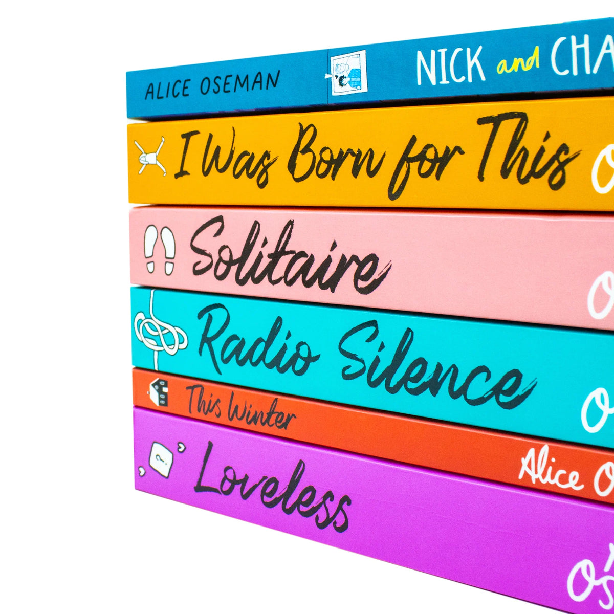 Alice Oseman – 6 Book Collection Set: Solitaire, Loveless, Radio Silence & More - Contemporary Young Adult Fiction - Paperback