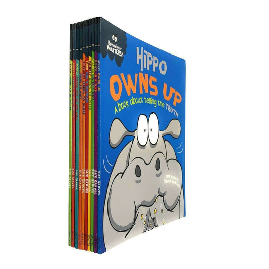 Behaviour Matters – 10 Book Collection Set: Elephant Learns to Share, Lion's in a Flap, Monkey Needs to Listen, Tiger Has a Tantrum & More - By Sue Graves - Paperback