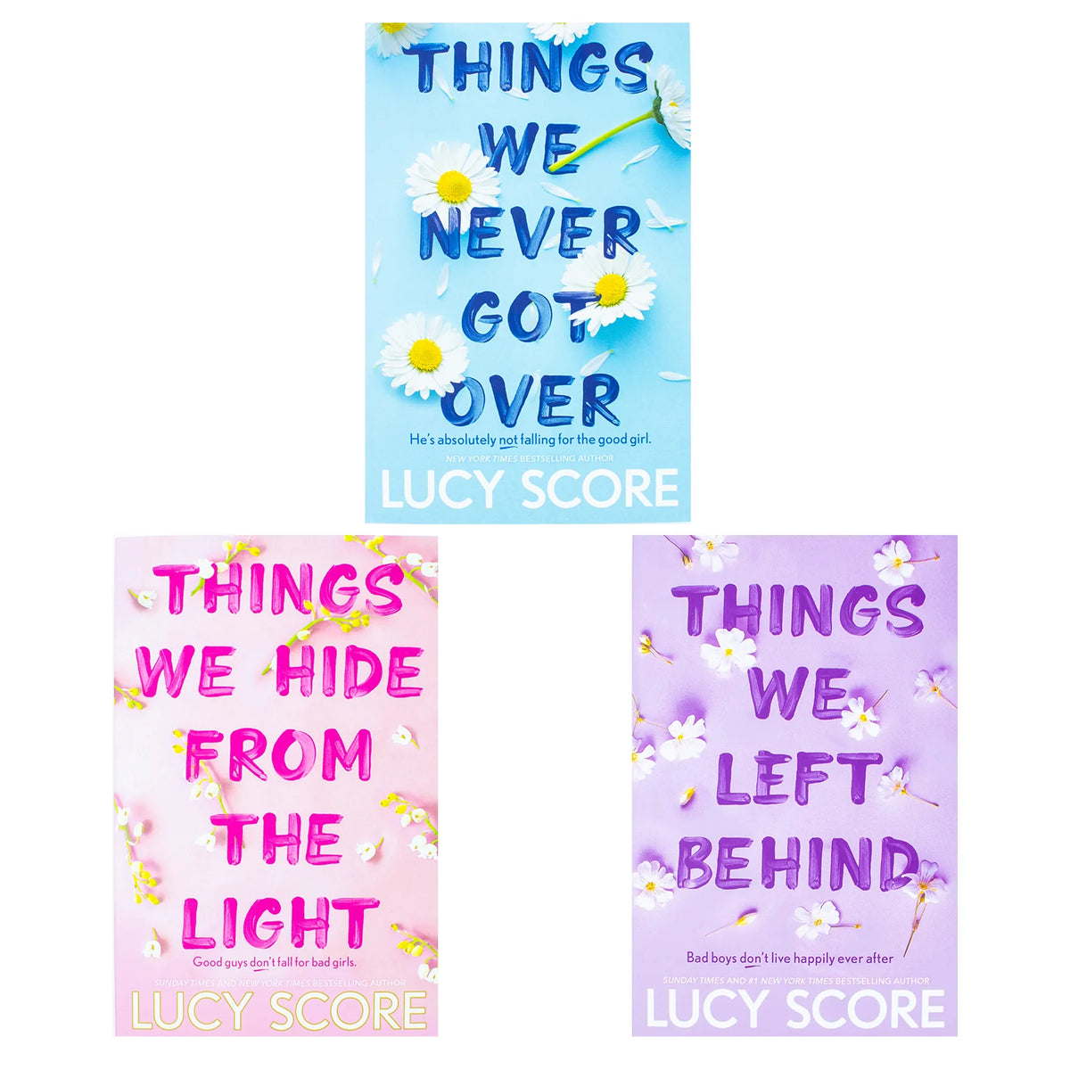 Knockemout Series – Complete 3 Book Box Set: Things We Never Got Over, Things We Hide from the Light & Things We Left Behind - By Lucy Score - Paperback