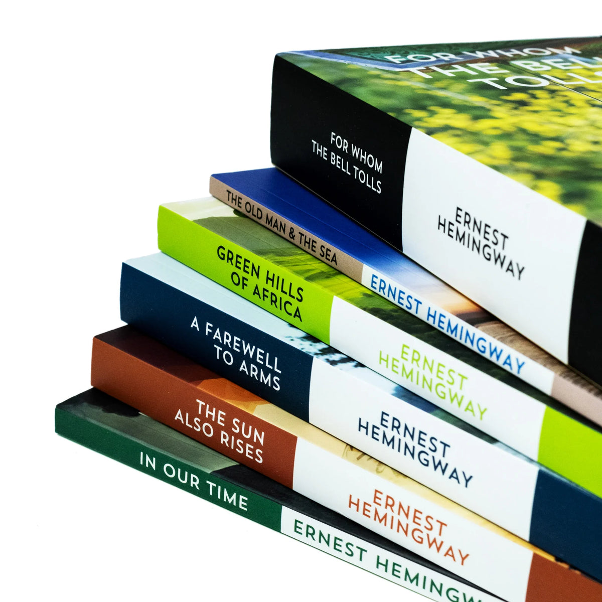 Ernest Hemingway 6 Book Collection – For Whom the Bell Tolls, The Old Man and the Sea, A Farewell to Arms & More - By Ernest Hemingway - Paperback