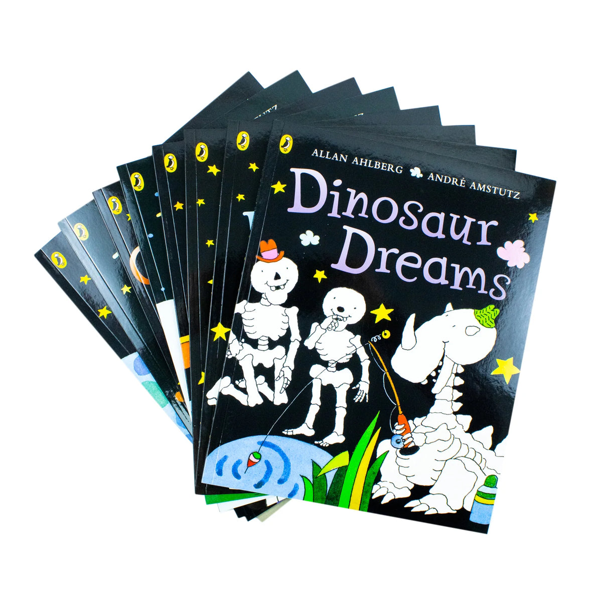 Funny Bones Collection – 8 Book Set: Spooky & Funny Skeleton Adventures - By Allan Ahlberg - Paperback