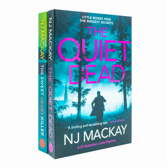 NJ Mackay DI Sebastian Locke Mystery Collection 2 Books Set (The Quiet Dead & The Sweetheart Killer) - Paperback
