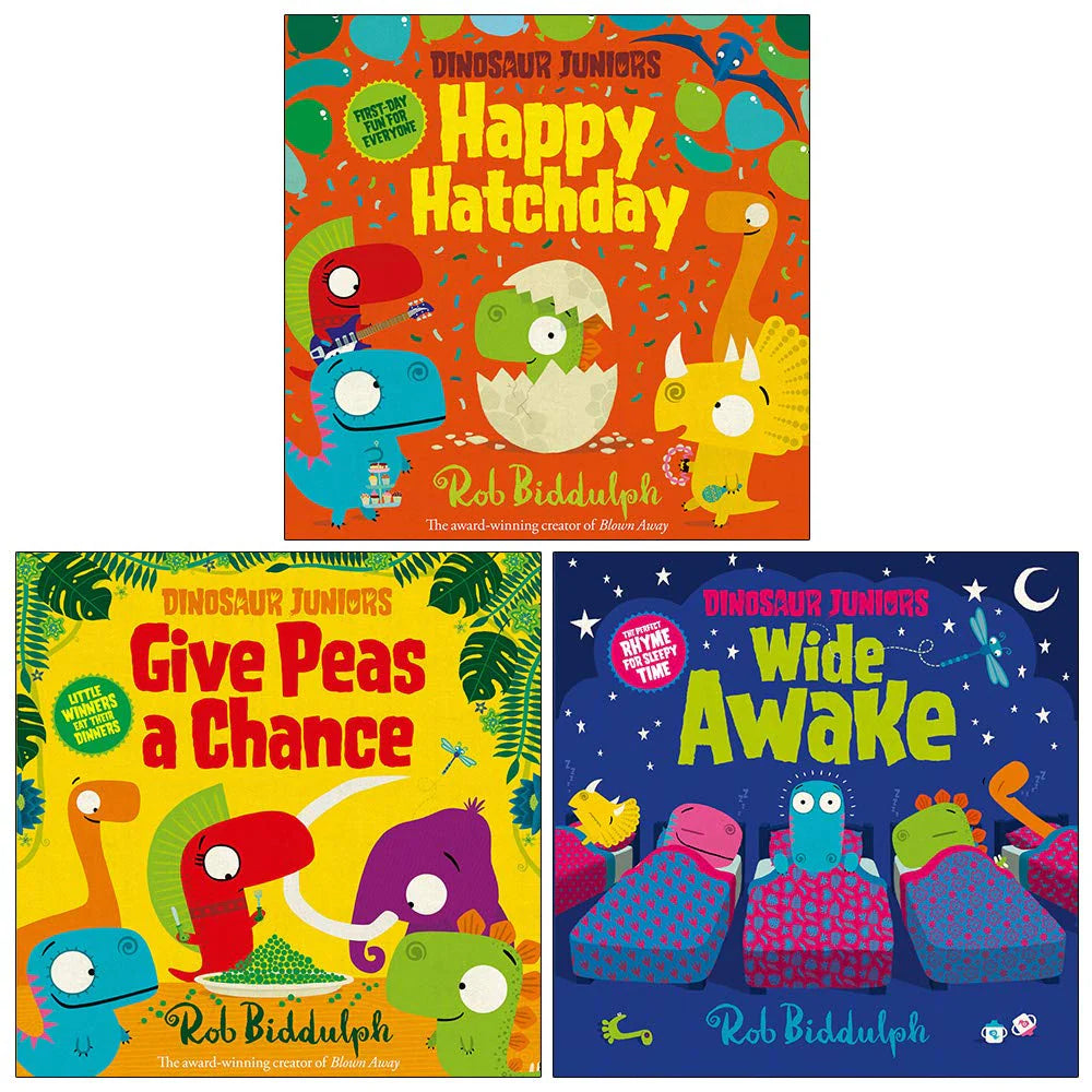 Dinosaur Juniors Series – 3 Book Collection: By Rob Biddulph - Paperback