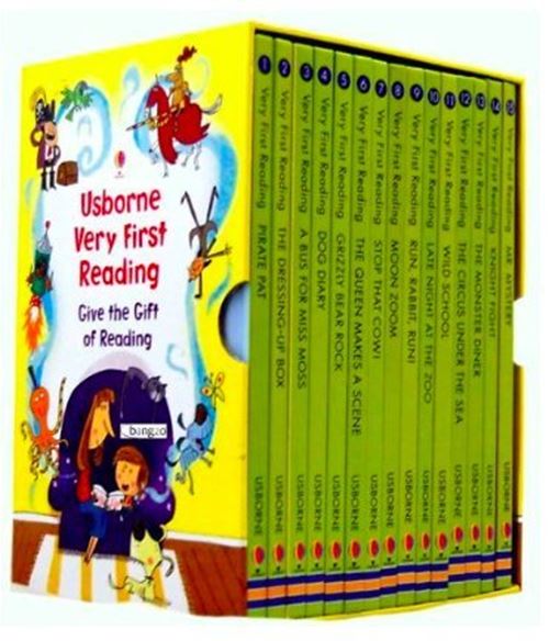 Read at home NEW - Usborne Very First Reading 16 Books Collection Set