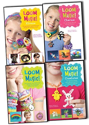 Loom Magic Bands Craft Freindship Bracelet 4 Books Collection Gift Set (Loom Mag