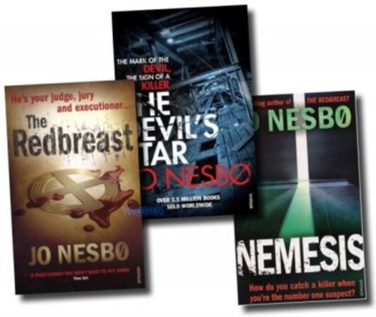 Jo Nesbo Collection 3 Books Set: The Redbreast, Nemesis, The Devil's Star [Paper