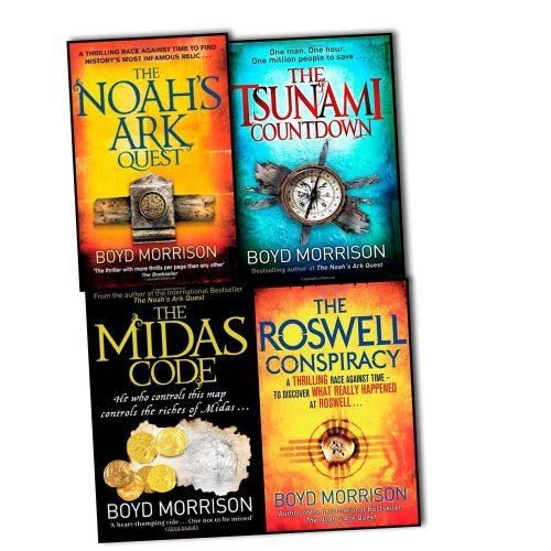 Boyd Morrison Tyler Locke 4 Books Collection(The Tsunami Countdown, The Midas Co