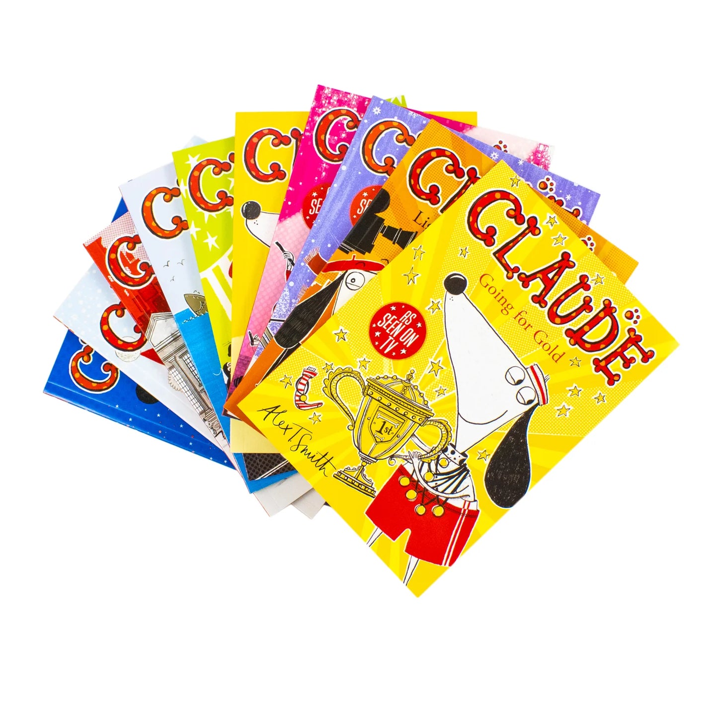 Claude – A Rather Smashing Collection: 10 Book Set - By Alex T. Smith - Children's Fiction & Adventures