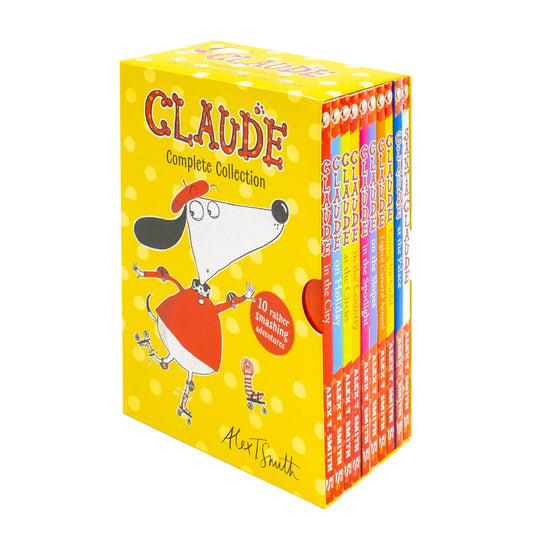 Claude – A Rather Smashing Collection: 10 Book Set - By Alex T. Smith - Children's Fiction & Adventures