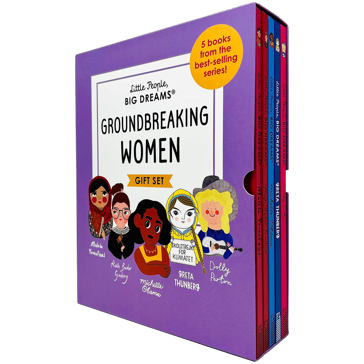 Little People, BIG DREAMS – Groundbreaking Women 5 Book Collection Set: Malala, Michelle Obama & More - Children's Biographies - Hardcover