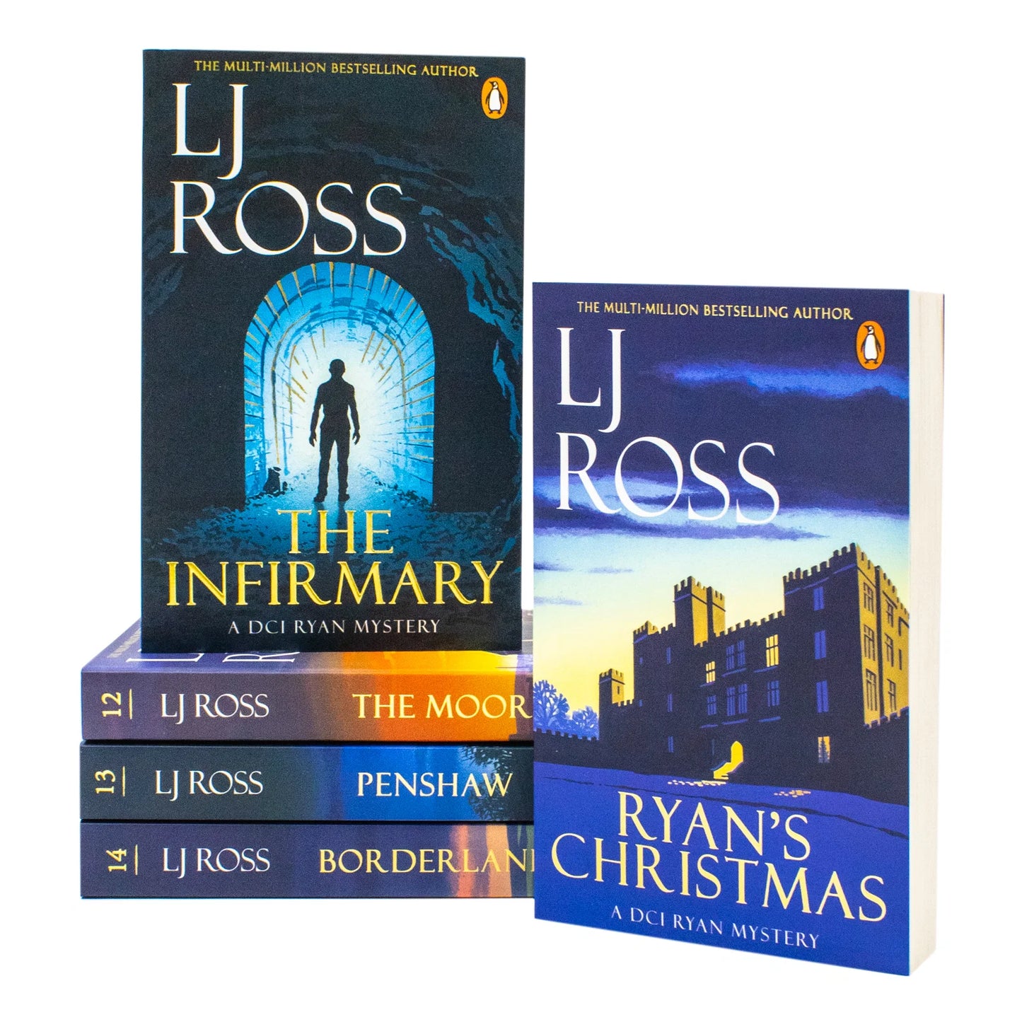 DCI Ryan Mysteries – 5 Book Collection Set, Volumes 11–15: The Infirmary, The Moor, Penshaw & More - By L. J. Ross - Paperback