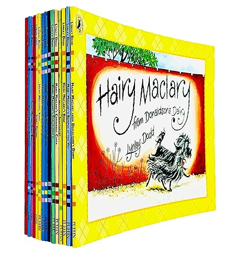 Hairy Maclary & Friends – 15 Book Collection Set: Hairy Maclary's Bone, Hat Tricks, Scattercat, Slinky Malinki & More - By Lynley Dodd - Paperback