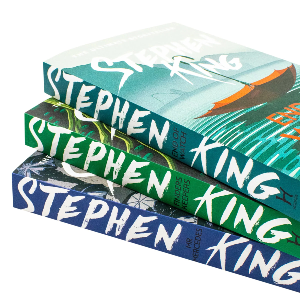 Bill Hodges Trilogy – 3 Book Set: Mr. Mercedes, Finders Keepers & End of Watch - By Stephen King - Paperback