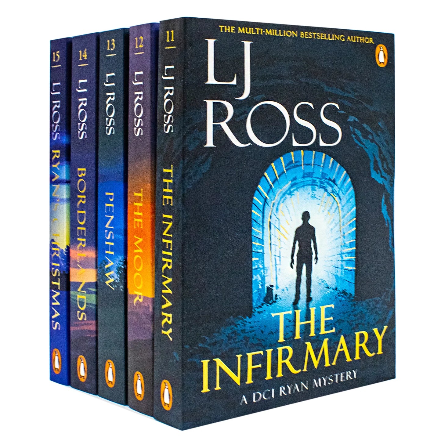 DCI Ryan Mysteries – 5 Book Collection Set, Volumes 11–15: The Infirmary, The Moor, Penshaw & More - By L. J. Ross - Paperback
