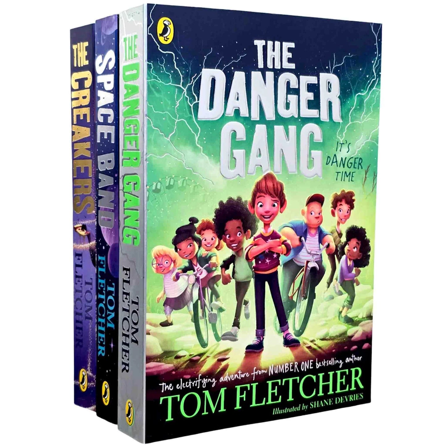 Tom Fletcher – 3 Book Collection: The Creakers, The Danger Gang & Space Band - Children's Adventure Fiction for Ages 9+