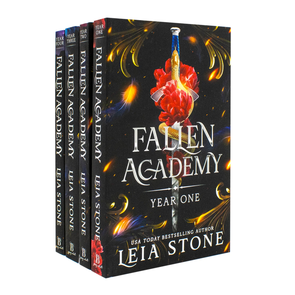 Fallen Academy Series – Complete 4 Book Collection: Year One, Year Two, Year Three & Year Four - By Leia Stone - Paperback