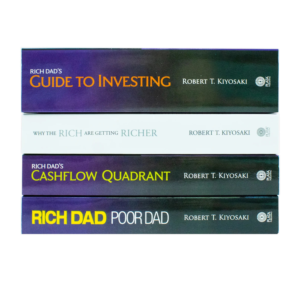 Robert T. Kiyosaki Collection – 4 Book Set: Rich Dad Poor Dad, Cashflow Quadrant, Guide to Investing & More - By Robert T. Kiyosaki - Paperback