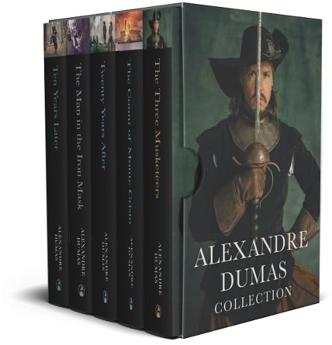 Alexandre Dumas – 5 Book Collection Set: The Three Musketeers, Twenty Years After & More - Classic Adventure & Historical Fiction - Paperback