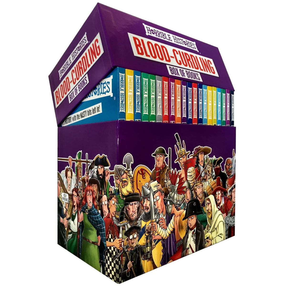 Horrible Histories – 20 Book Box Set: Savage Stone Age, Rotten Romans, Terrible Tudors & More - By Terry Deary - Paperback