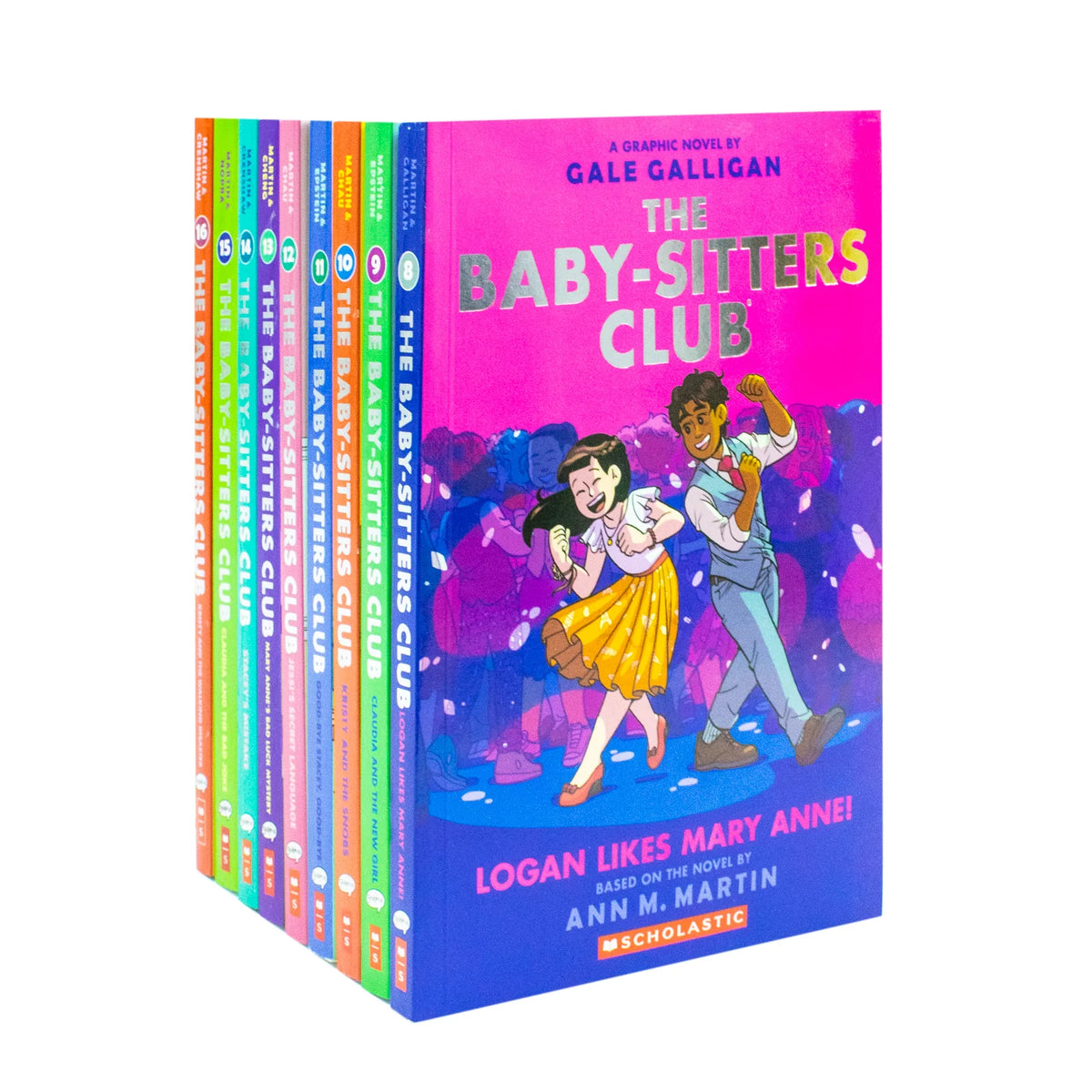 The Baby-Sitters Club Graphic Novels – 9 Book Collection: Logan Likes Mary Anne!, Claudia and the New Girl & More - By Ann M. Martin - Paperback