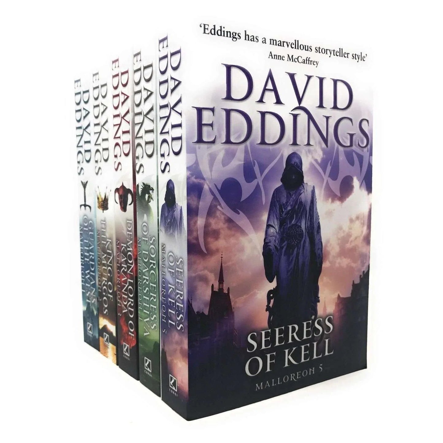 The Malloreon Series – 5 Book Collection Set: Guardians of the West & More - By David Eddings - Epic Fantasy Adventure
