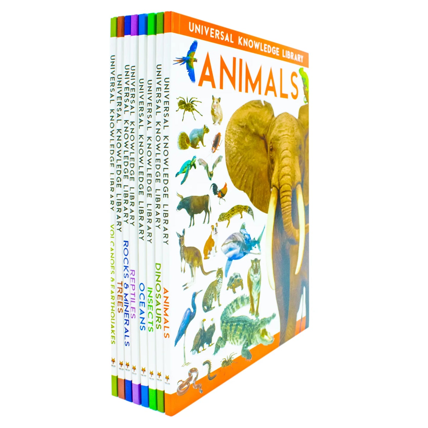 Universal Knowledge Library – Animals & Nature 8 Volume Collection Set - Paperback
