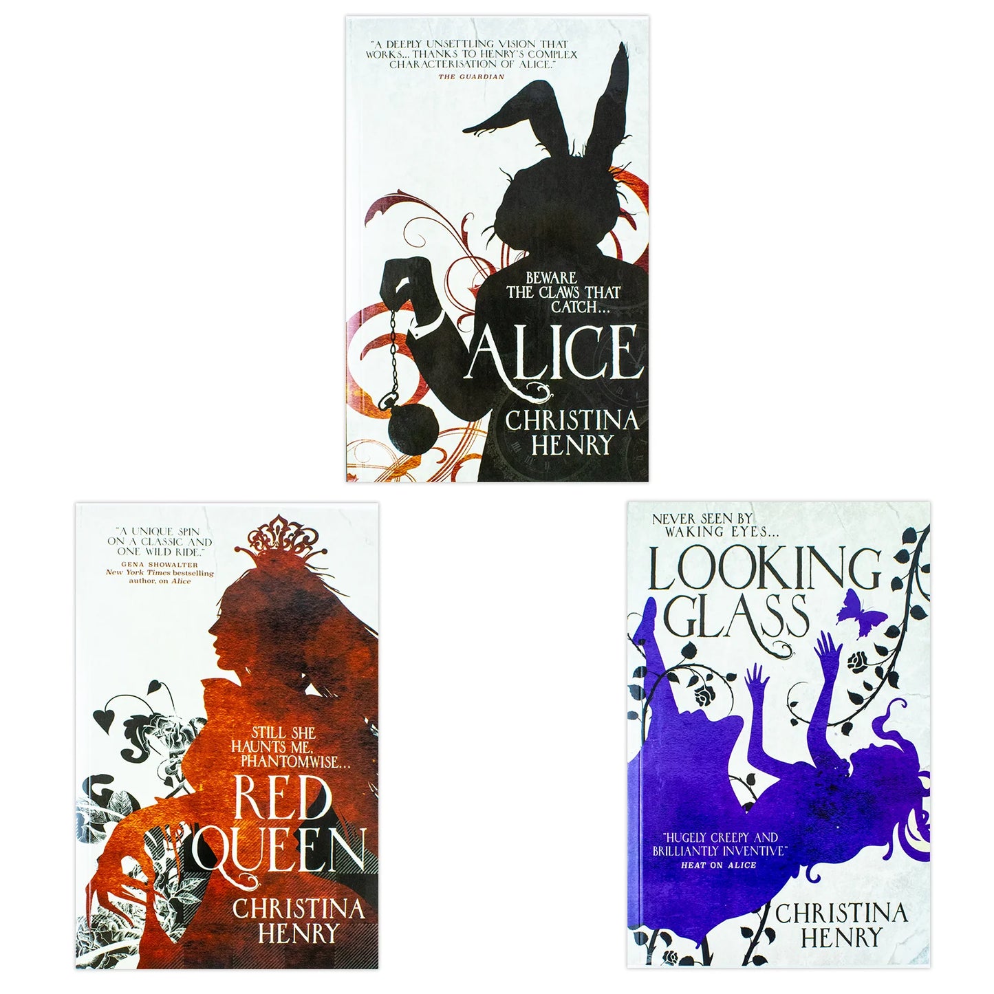 Chronicles of Alice – 3 Book Collection Box Set: Alice, Red Queen & Looking Glass - By Christina Henry - Paperback