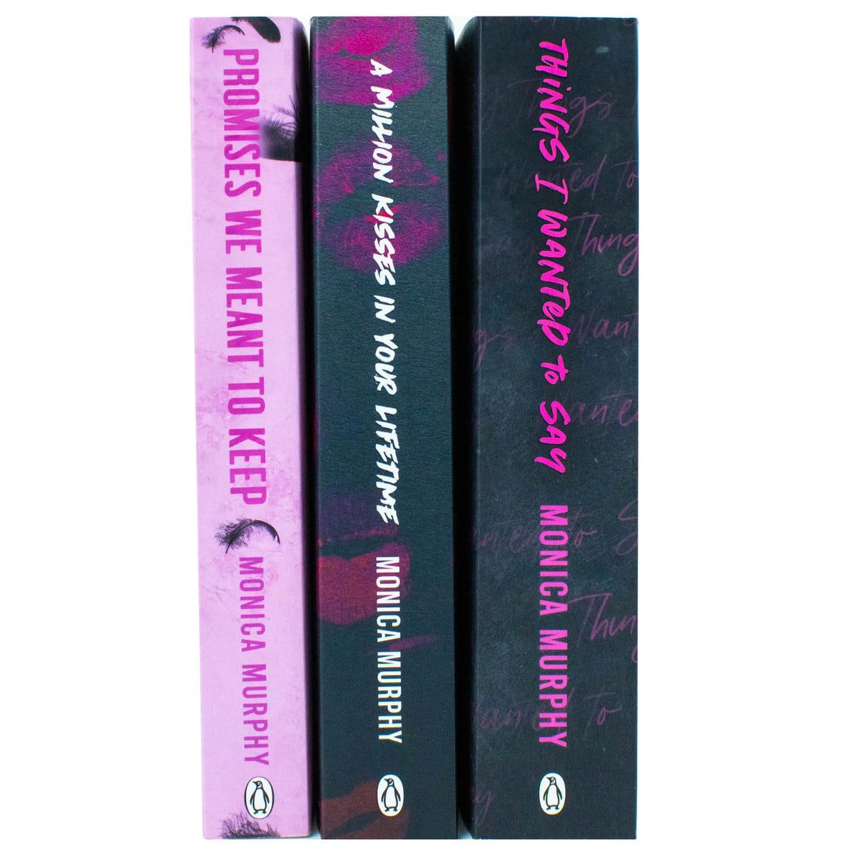 Lancaster Prep Series – 3 Book Set: Things I Wanted to Say, A Million Kisses in Your Lifetime & Promises We Meant to Keep - By Monica Murphy - Paperback
