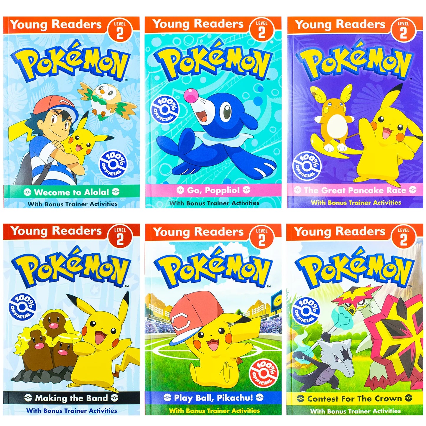 Pokémon Passport to Reading – Alola Collection: Level 2, 6 Book Box Set - Young Readers