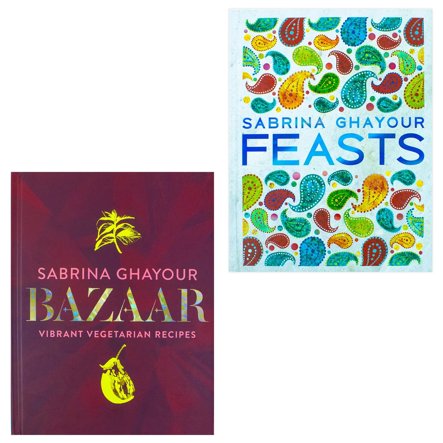 Sabrina Ghayour – 2 Book Collection Set: Bazaar & Feasts - Middle Eastern & Persian-Inspired Cookbooks - Hardcover