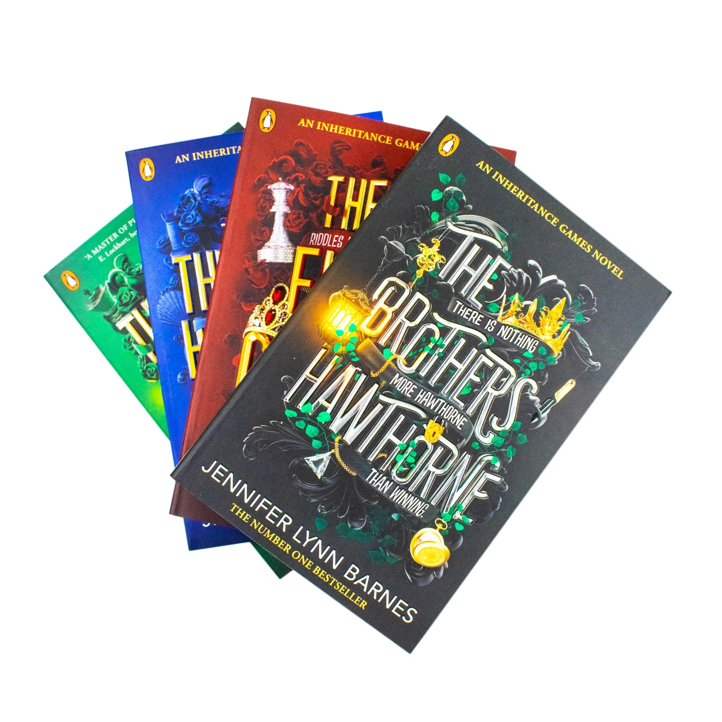 The Inheritance Games Series – 4 Book Collection Set: The Inheritance Games, The Hawthorne Legacy, The Final Gambit & The Brothers Hawthorne - By Jennifer Lynn Barnes