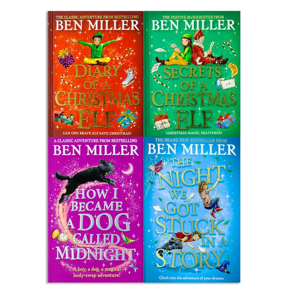 Ben Miller Christmas Adventure Series – 4 Book Collection Set: Diary of a Christmas Elf, Secrets of a Christmas Elf & More - By Ben Miller - Paperback