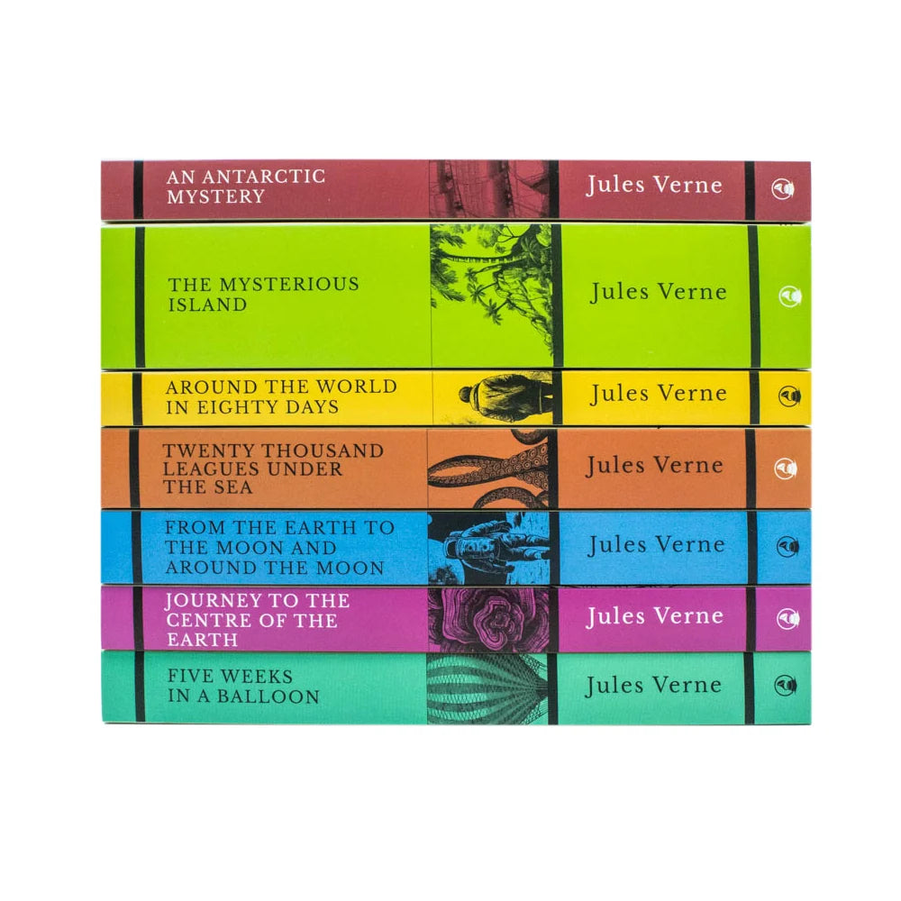 Jules Verne Collection – 7 Book Set: Journey to the Centre of the Earth, The Mysterious Island, Around the World in 80 Days & More - By Jules Verne - Paperback