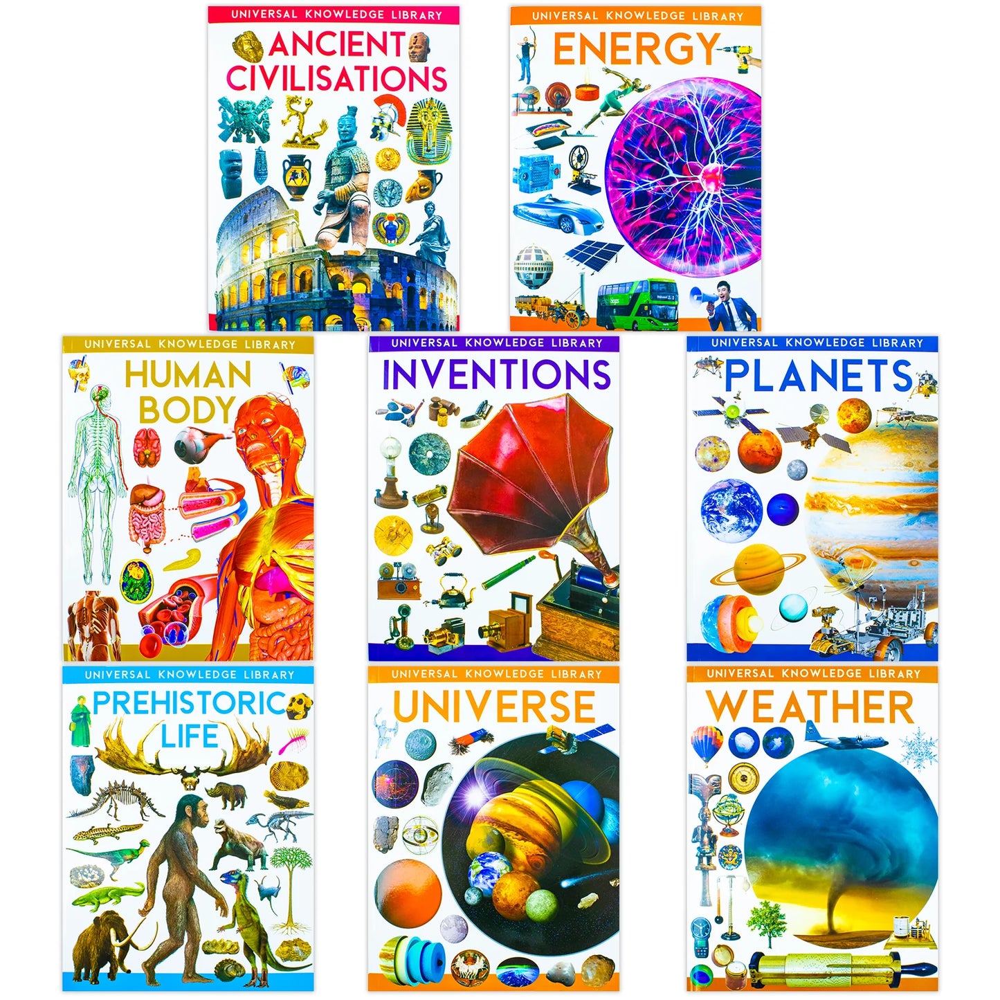 Universal Knowledge Library – Science & History 8 Volume Collection Set