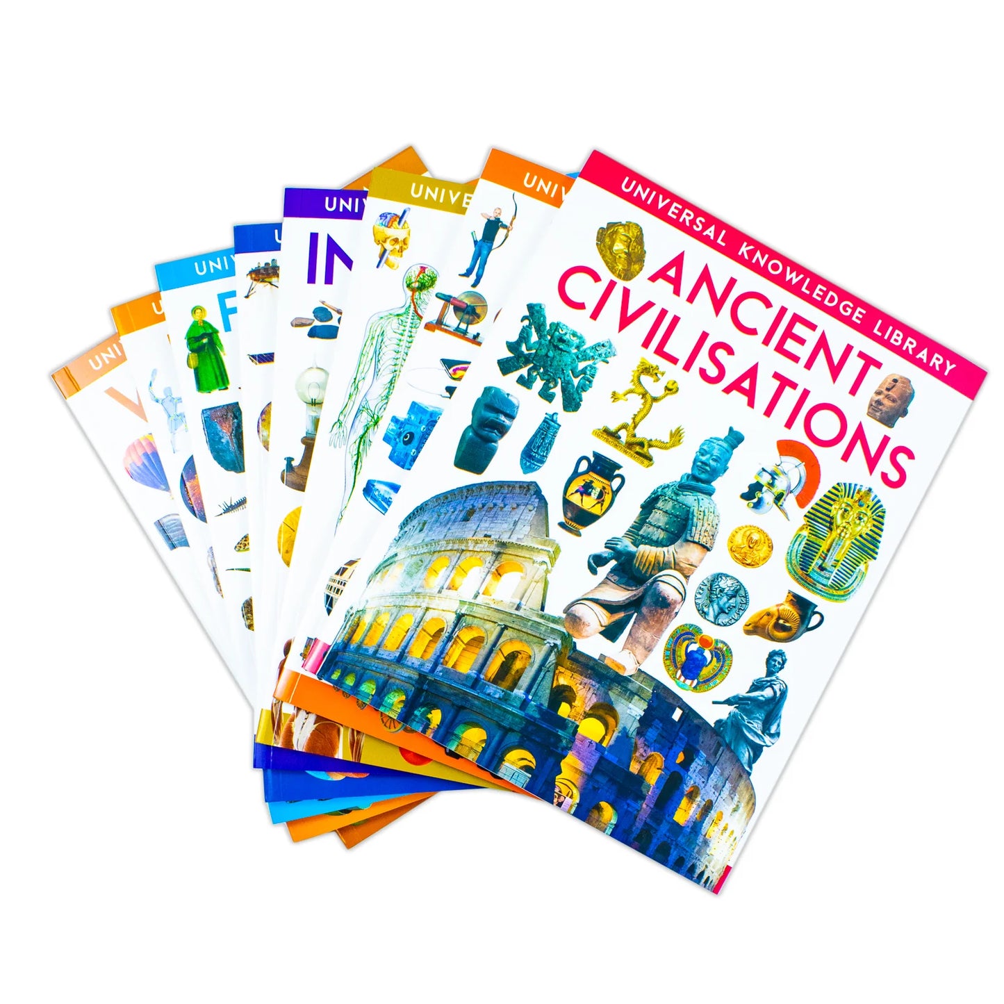 Universal Knowledge Library – Science & History 8 Volume Collection Set