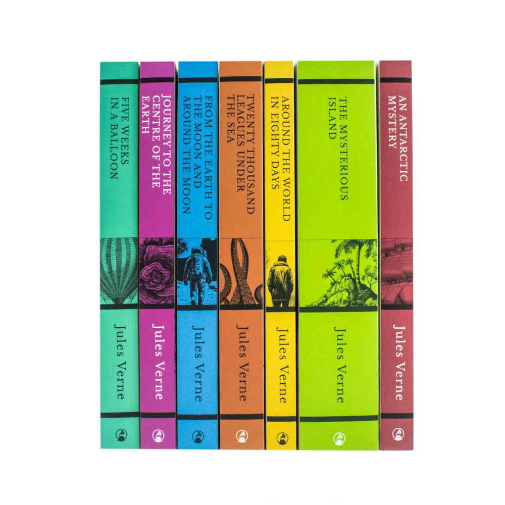 Jules Verne Collection – 7 Book Set: Journey to the Centre of the Earth, The Mysterious Island, Around the World in 80 Days & More - By Jules Verne - Paperback