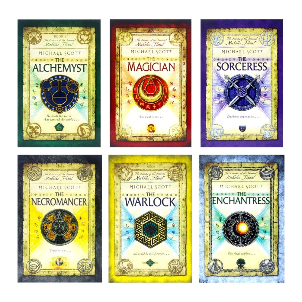 The Secrets of the Immortal Nicholas Flamel – 6 Book Set: Complete Series - By Michael Scott - Paperback